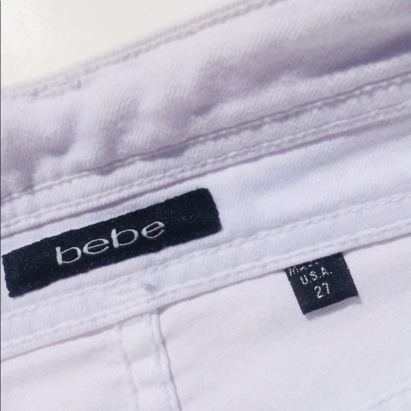 Bebe white denim shorts - Picture 3 of 8